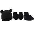 thumbnail image 6 of 4 Pack Newborn Baby Hats Mittens Set for Boys Girls Hospital Hat Beanie Infant Caps Baby Gloves Socks for 0-6 Months, 6 of 6
