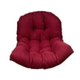 thumbnail image 2 of Colgante colgante de silla de huevo swing swing cojín almohadilla jardín de reemplazo del patio del patio Rojo oscuro, 2 of 8