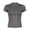 Dark Gray, variant on Prolriy Women's T-Shirts, Lady's Summer Short Sleeved Solid Color Fashionable Simple Basic Round Neck T Shirt Tops for Women Trendy Black L