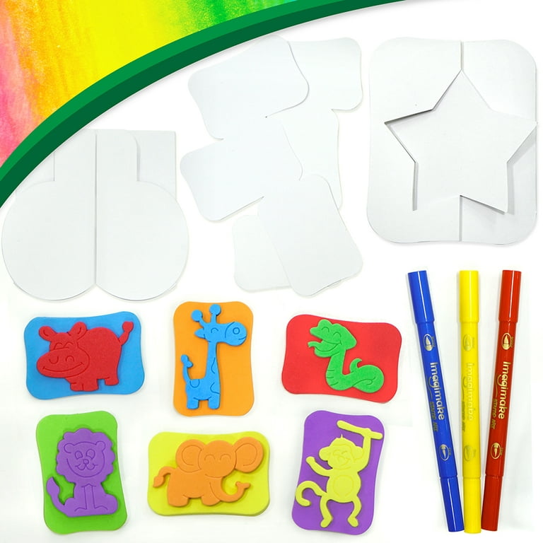 Imagimake Stamp Art-Food Coloring and Stamping Set, Child Age