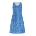 thumbnail image 4 of Vestido de chaleco de mujer con cuello redondo y estampado sin mangas sexy a la moda para mujer Pompotops ghjkhdj2173, 4 of 5