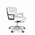 thumbnail image 1 of Office Chair Lobby Comfortable White Executive Conference Ergonomic Faux leather, 1 of 1
