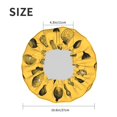 thumbnail image 3 of Light Bulbs Print yellow Shower Cap, Reusable Bath Hair Hat for all Hair Lengths Hair Cover with Elastic Band Double Waterproof Layers Bathing Hat, 3 of 5