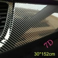 thumbnail image 3 of TONAIN 7D Carbon Fiber Glossy Vinyl Car Wrap Sticker, 12" x 60", Automotive Decals & Stickers, 3 of 9