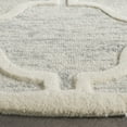 thumbnail image 3 of SAFAVIEH Cambridge Kodey Geometric Wool Area Rug, Light Gray/Ivory, 6' x 6' Round, 3 of 7