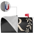 thumbnail image 3 of Classic Monogram Letter R Mailbox Cover Magnetic Standard Size Waterproof Letter Post Box Cover Wrap Oversize Decoration Welcome Home Garden Outdoor 21" Lx 18" W, 3 of 6