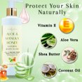 thumbnail image 4 of Aloe & Manuka Honey Natural Body Wash, Moisturizing Shower Gel for Sensitive Skin, 8 oz by LatherGreen, 4 of 10