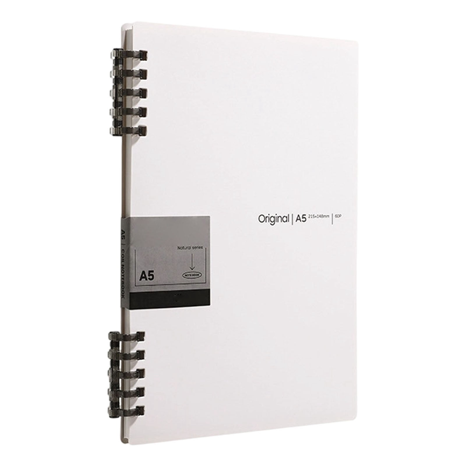 4PC A5 Notebook 5 Hole Detachable Hardcover Journal. A5 Hardcover Wear-Resistant No Bound Coil Notepad, Comfortable for Writing, Office Study and Creative Draft Use(5.82*8.46inch,A*1+B*1+C*1+D*1