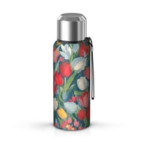 20 Oz Pioneer Flower Coffee Tumbler Double Wall Insulated Stainless Steel Water Bottle | Metal Reusable Thermoses Flask with Cup Cap | Leak & Sweat Proof with Anti-Dust Lid