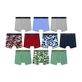 thumbnail image 6 of Hanes Boys Boxer Briefs Underwear Pack, 10-Pack, Moisture-Wicking Boxer Briefs for Boys, 6 of 6