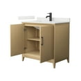 thumbnail image 2 of Janna 36" White Oak Single Vanity & Giotto Quartz Top (1-Hole) & Black Trim, 2 of 5