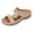 Beige, variant on Rokment Orthopedic Wedges Slip on Sandals for Women with Arch Support Comfortable Summer Beach Flower Hollow out Leather Platform Arch Support Walking Dress Slides Beige Size 6.5