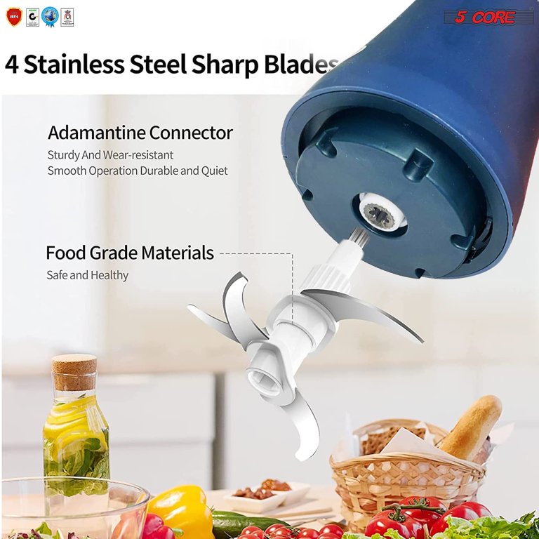 DL-6028 Handheld Wireless Meat Grinder Chopper USB Rechargeable with 4  Bowls Kitchen Stand Mixer Vegetable