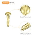 thumbnail image 4 of Uxcell Wood Screws M1.6 x 8mm Slotted Round Head Brass Self-Tapping Screw WoodWorking Screw 40 Pack, 4 of 6
