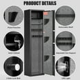 thumbnail image 5 of Kavey 5-6 Long Gun Safe, Digital Gun Safe with Inner Cabinet, Large Gun Storage for Shotguns with Dual Alarm & Mute Mode, Shotgun Safe with Backlit Keypad & LED Light, 5 of 7