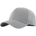 thumbnail image 2 of Solid Baseball Cap Velcro Adjustable Closure Plain Dad Hat, 2 of 5
