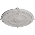 thumbnail image 3 of 30 1/8"OD x 1 1/2"P Attica Acanthus Leaf Ceiling Medallion (Fits Canopies up to 3 1/4"), Hand-Painted Ultra Pure White, 3 of 6