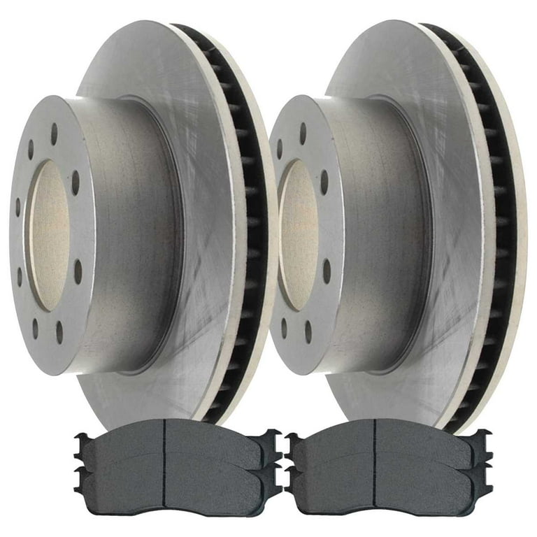 AutoShack Front and Rear Brake Rotors and Ceramic Pads Kit