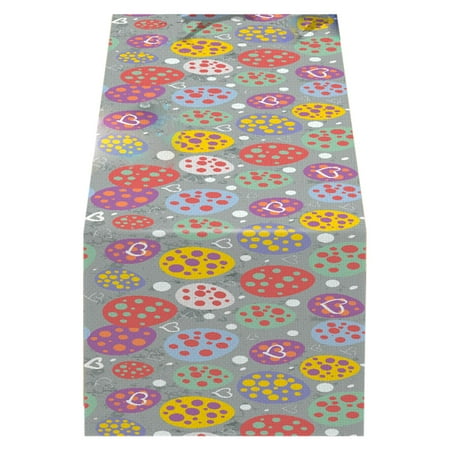 

Easter Decorations Easter Table Flag Linen Digital Heat Transfer Table Runner Home Decor Tablecloth Oil And Stain Resistants Non Slip Easter Home Decorations