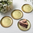 thumbnail image 5 of Efavormart 50 Pack | 5" Metallic Gold Scalloped Rim Dessert Paper Plates, Disposable Round Appetizer Party Plates - 250 GSM, 5 of 11