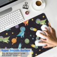 thumbnail image 4 of Long Mouse Pads for Desk,Space Dinosaur Pattern Desk Mats on Top Of Desks, Desk Mouse Pad Extra Large with 3mm Non-Slip Base and Stitched Edge for Gaming,Office,Work,Home 35.4"x15.7", 4 of 6