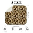 thumbnail image 4 of Brown and Black Leopard Print Dish Drying Mat for Kitchen 1 Pack, Ultra Absorbent Microfiber Dishes Drainer Mats,16"x18", 4 of 6