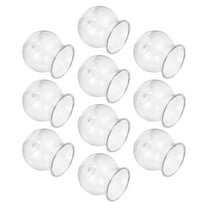 WRISTBIQUE 10pcs Home Decor Transparent Glass Terrarium Container Soil-free Planting