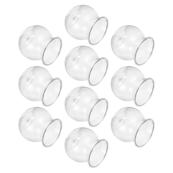 WRISTBIQUE 10pcs Home Decor Transparent Glass Terrarium Container Soil-free Planting