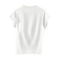 thumbnail image 3 of fatyb Womens Cap Sleeve T Shirts Casual Crew Neck Comfy Tee Tops for Women Loose Summer Plain Tshirts, 3 of 6