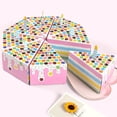 thumbnail image 4 of 8Pcs Cake Shaped Cookie Sweets Box Paper Gift Container Birthday Party Favors Dessert Chocolate Packaging Box, 4 of 7