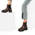 thumbnail image 5 of BURUDANI Women’s Elastic Chelsea Ankle Boots Platform Low Chunky Heel Lug Sole Heeled Booties, 5 of 6