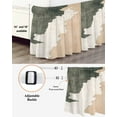 thumbnail image 3 of Abstract Watercolor Beach Waves Bed Skirt Queen Size 18&nbsp;Inch Drop, Retro Brown Sand Wrap Around Dust Ruffle Bedskirts, Wrinkle & Fade Resistant Easy Fit Bedskirt with Adjustable Elastic, 3 of 8