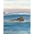 thumbnail image 2 of Bramma, Lila 26x32 Gold Ornate Wood Framed with Double Matting Museum Art Print Titled - Merging the Ocean III, 2 of 4