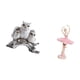 thumbnail image 5 of Figuras de búho, artesanías de animales artificiales, estatua, escultura, figura en miniatura, material de resina, superficie lisa, postura realista,, 5 of 8
