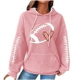 thumbnail image 1 of Rbaofujie Chandails pour Femmes Tendance Femmes Décontracté Manches Longues Col Rond Chandails pour Dames Hauts Blouse Chandail à Capuchon Uni Rose Chandails à Capuchon d'Automne pour Femmes, 1 of 4