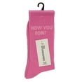 thumbnail image 3 of No Boundaries Women's Ribbed Lurex Crew Socks, 1 Pack, Size 4-10, 3 of 3