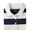 thumbnail image 2 of The Children's Place Girls Short Sleeve Striped Rugby Polo Dress, Sizes XS-XXL, 2 of 3