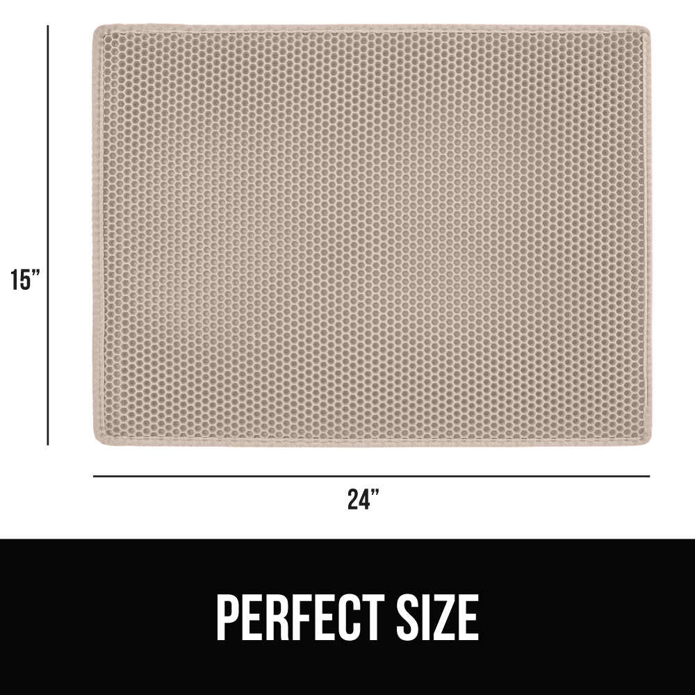 Gorilla Grip Waterproof Cat Litter Mat, 24" x 15" photo 7