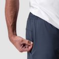 thumbnail image 4 of pstuiky Pantalones cortos de gimnasio para hombre, Pantalones cortos deportivos informales para hombre, de secado rápido, de malla, con cremallera, bolsillo y cordón., 4 of 8