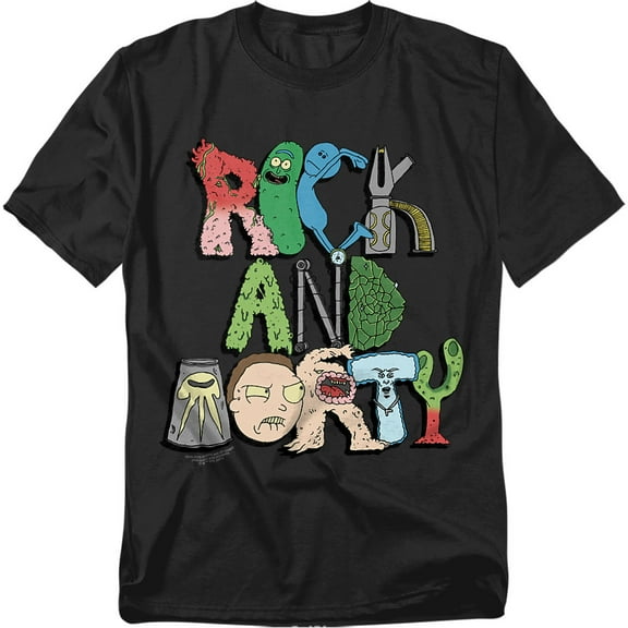 Rick And Morty T-Shirt Illustrated Logo Unisex Graphic Tee for Men & Women