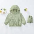 thumbnail image 5 of Curuila Child Girls Sun Jacket Long Sleeve Solid Color Hooded Zip Up Coat For Girls Summer Lightweight Comfortable Outerwear Size 5-6 Years, 5 of 6