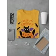 thumbnail image 3 of Keep It Creepy. Kitten W Pumpkin T-Shirt Men -Smartprints Designs, Male Small, 3 of 4
