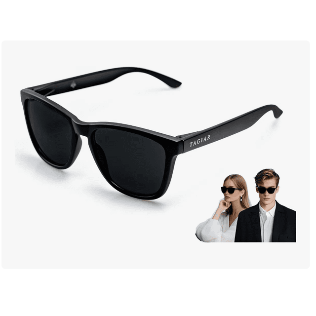 Lentes De Sol Polarizados Hombre Y Mujer Color Negro