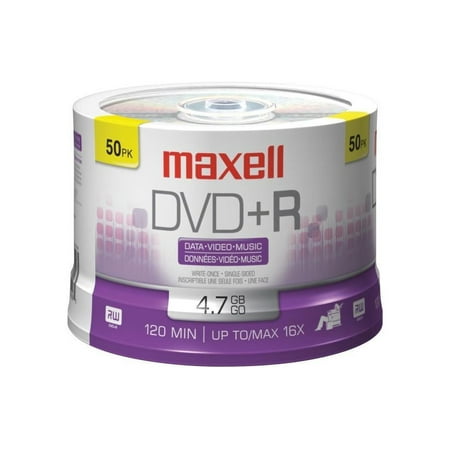 UPC: 0025215624285 | maxell 4.7GB 16X DVD+R 50 Packs Spindle Disc Model 639013