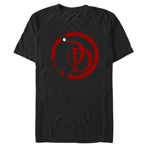 Mens Marvel: Daredevil Initials Silhouette Logo T Shirt