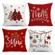 thumbnail image 1 of Toystoory Juego de 4 fundas decorativas navideñas para cojines, con diseño de muñeco de nieve y fundas de almohada. Suaves, elásticas y Decoración del hogar A-4 Pec 45*45CM, 1 of 6