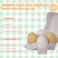 thumbnail image 4 of Juguete de Cocina Huevos de Madera WOODENFUN WF14002 DW Set de 4 Piezas Separables, 4 of 5