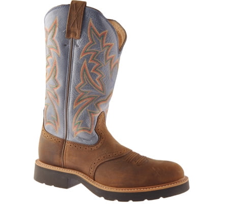 MCW0002 Distressed Saddle/Denim Leather 
