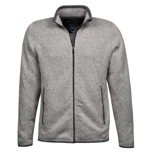Tee Jays - Chaqueta con cremallera completa Modelo Aspen hombre caballero (Gris jaspeado) Tee Jays UTBC3332_greymelange