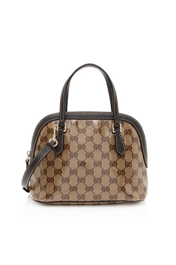Pre-Owned Gucci GG Crystal Mini Dome Satchel